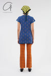 YANYAN KNITS 24 Autumn and Winter Short Sleeve Dress YYK-YYW24-0022-LAN Blue